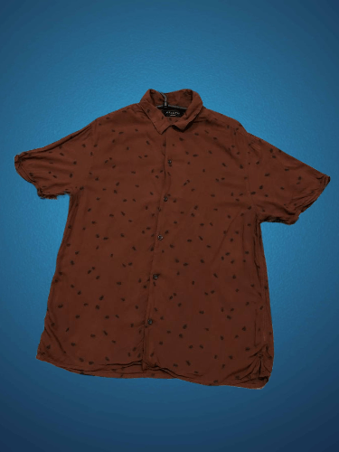 Allsaints Vintage Allsaints Hawaii Style Y2K Print Button Up Shirt Size US M / EU 48-50 / 2 - 1 Thumbnail