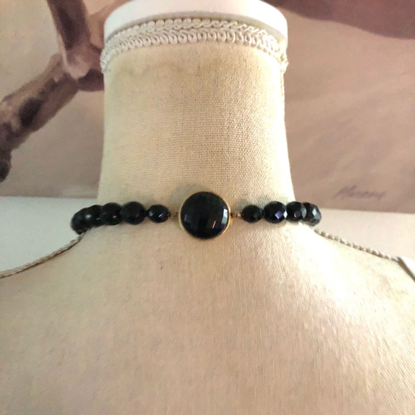 Vintage Vintage faceted glass bead versatile fringe necklace Size ONE SIZE - 6 Thumbnail