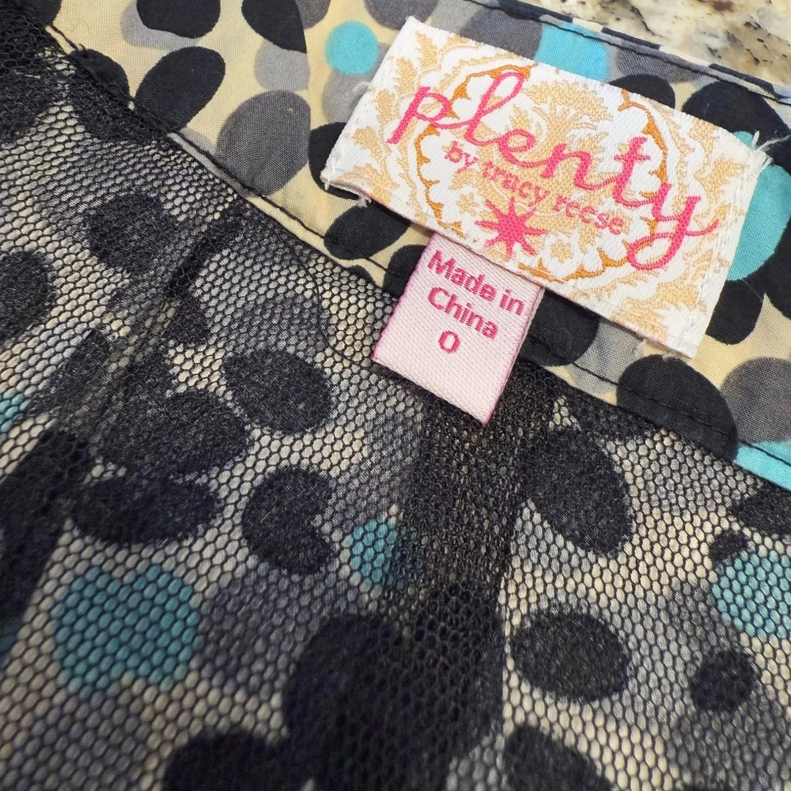 Other Plenty by Tracy Reese mini skirt black blue polka dot SZ 0 Size 25" / US 0 / IT 36 - 5 Thumbnail