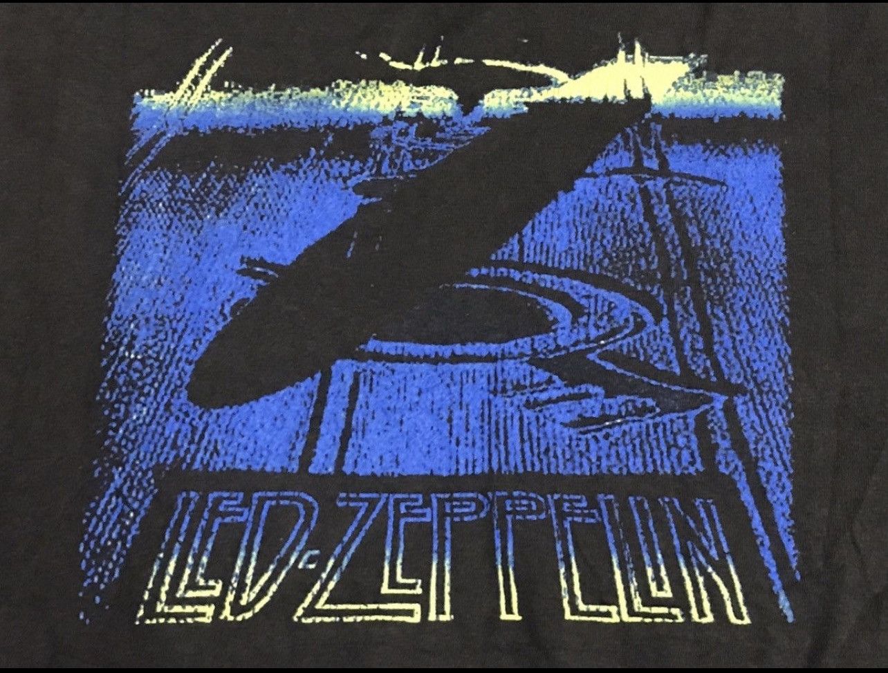 Band Tees × Led Zeppelin × Vintage Vintage LED ZEPPELIN British Rock Band Tees Size US L / EU 52-54 / 3 - 5 Thumbnail