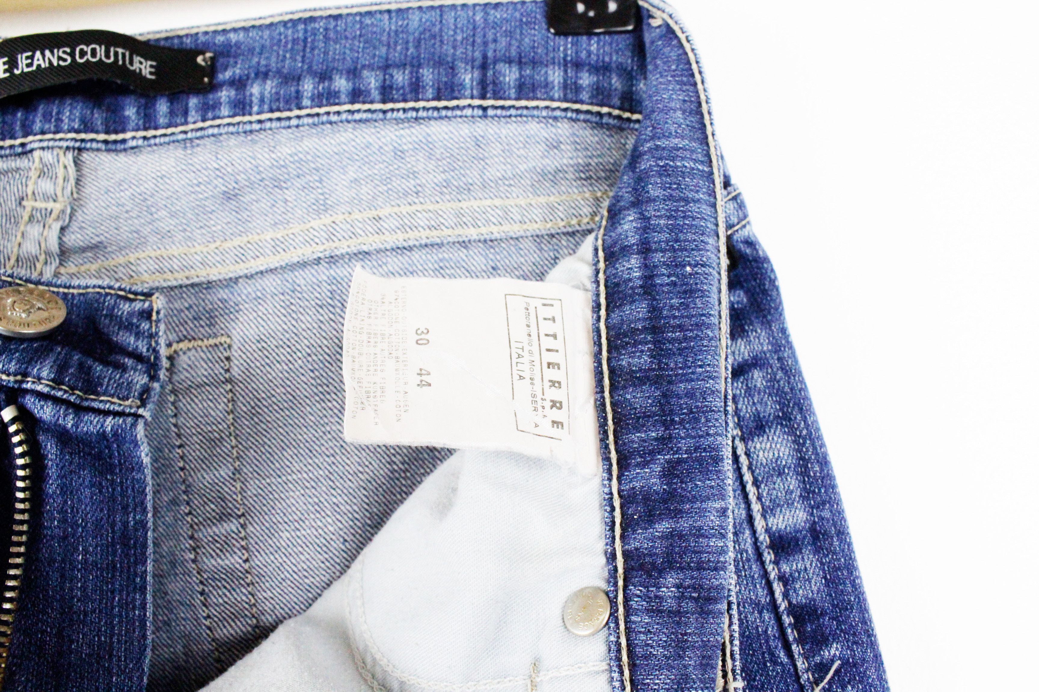 Versace × Versace Jeans Couture × Vintage Vintage Versace Jeans Couture Low Waist & Flared Jeans Size 28" / US 6 / IT 42 - 6 Thumbnail