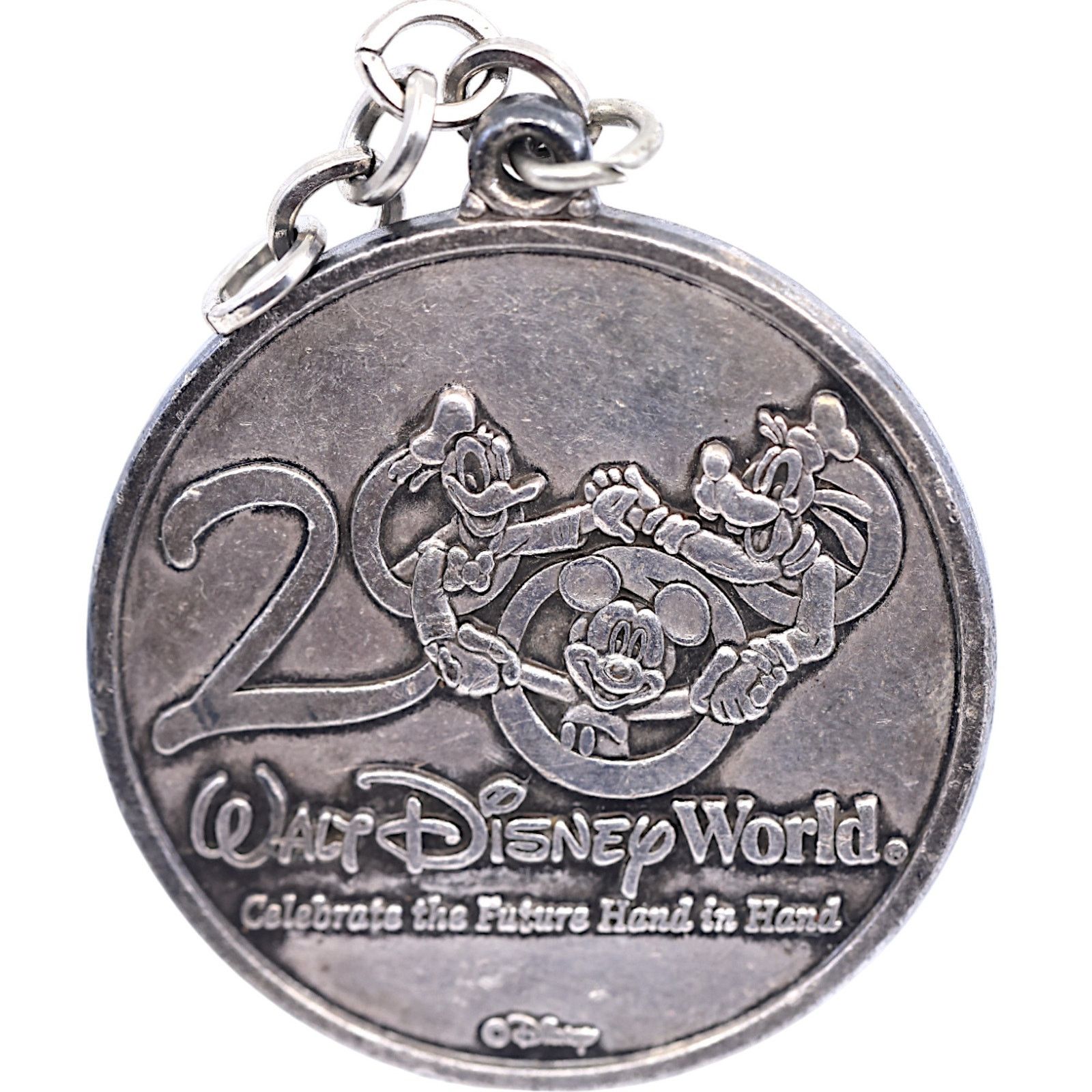 Disney × Mickey Mouse Disney 2000 Celebrate the Future Silver Keychain Pendant Size ONE SIZE - 1 Thumbnail