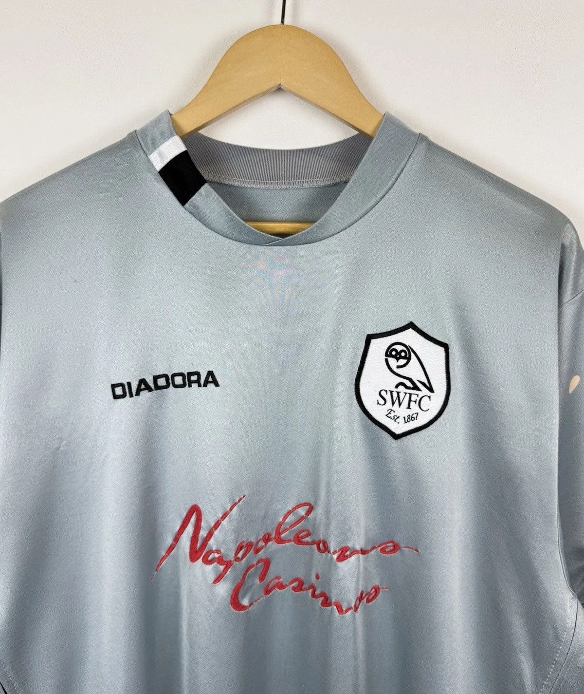 Diadora Sheffield Wednesday 2004-2005 Football Shirt Soccer Jersey Size US XL / EU 56 / 4 - 2 Thumbnail