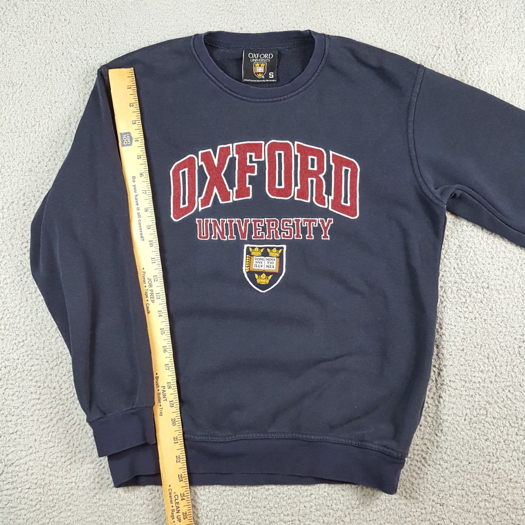 Vintage VINTAGE Oxford College Navy Blue Men's S Pullover Crewneck Sweatshirt Size US S / EU 44-46 / 1 - 8 Thumbnail