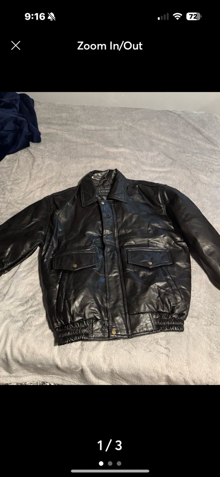 Other Black leather jacket Size US M / EU 48-50 / 2 - 1 Thumbnail
