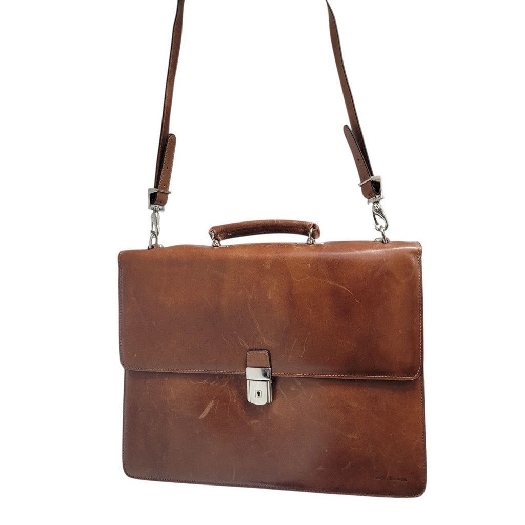 Jack Georges Jack George Professional Leather Expandable Unisex Briefcase Size ONE SIZE - 5 Thumbnail