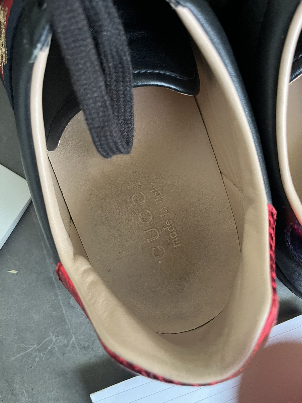 Gucci GUCCI MEN'S ACE TRAINER WITH EMBROIDERY Size US 10 / EU 43 - 4 Thumbnail