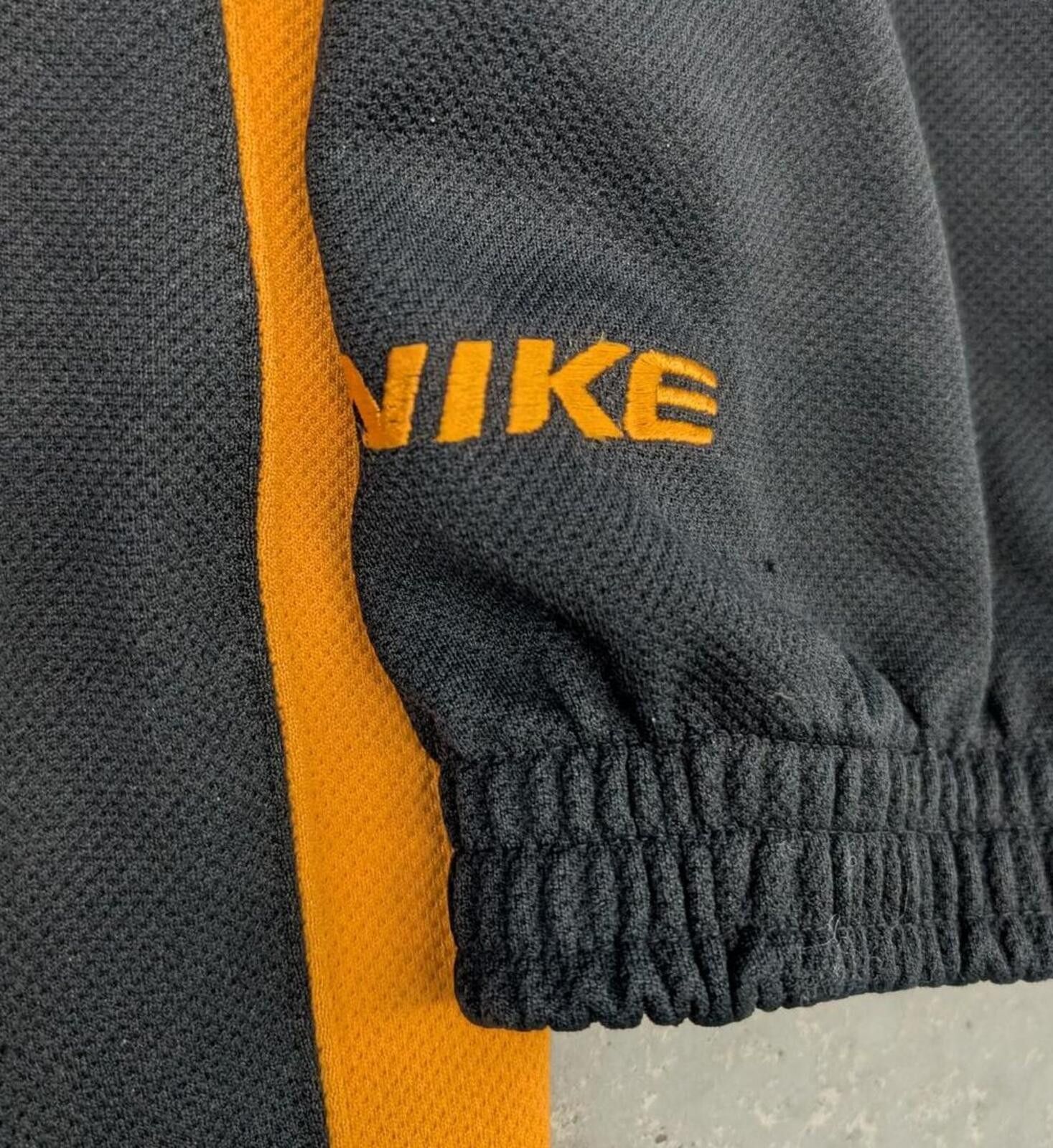 Nike Vintage 90s Nike Basketball Black and Orange Half Zip Hoodie Size US XXL / EU 58 / 5 - 3 Thumbnail