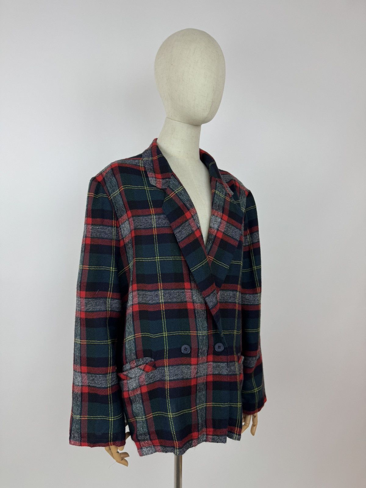 Other Vintage Marie France wool unlined blazer double breasted Size L / US 10 / IT 46 - 3 Thumbnail