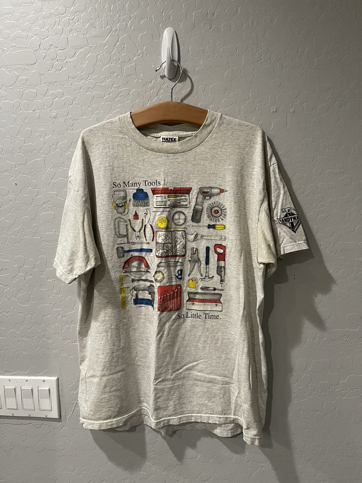 Tultex Vintage Tultex “So Many Tools So Little Time” Dad Shirt LRG Size US L / EU 52-54 / 3 - 1 Thumbnail