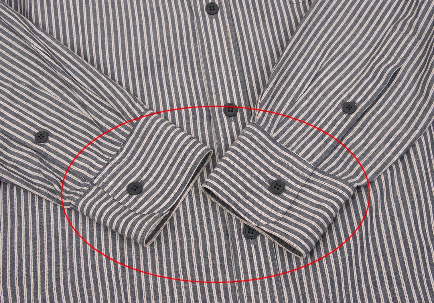 Yohji Yamamoto Yohji Yamamoto Cotton Linen Stripe Shirt Size US M / EU 48-50 / 2 - 9 Thumbnail