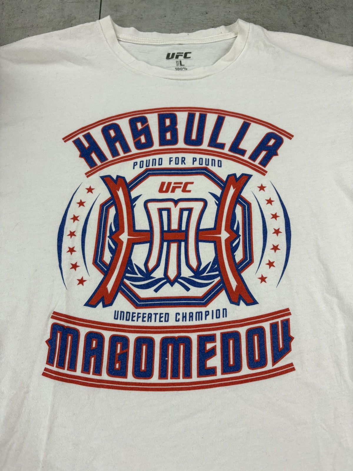 UFC UFC Hasbulla Magomedov Graphic white khabib dagestan T Shirt Size US L / EU 52-54 / 3 - 1 Thumbnail