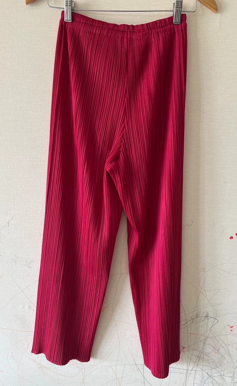 Issey Miyake issey miyake size:1 Rose red straight-leg pants Size 42" / US 20 - 3 Thumbnail