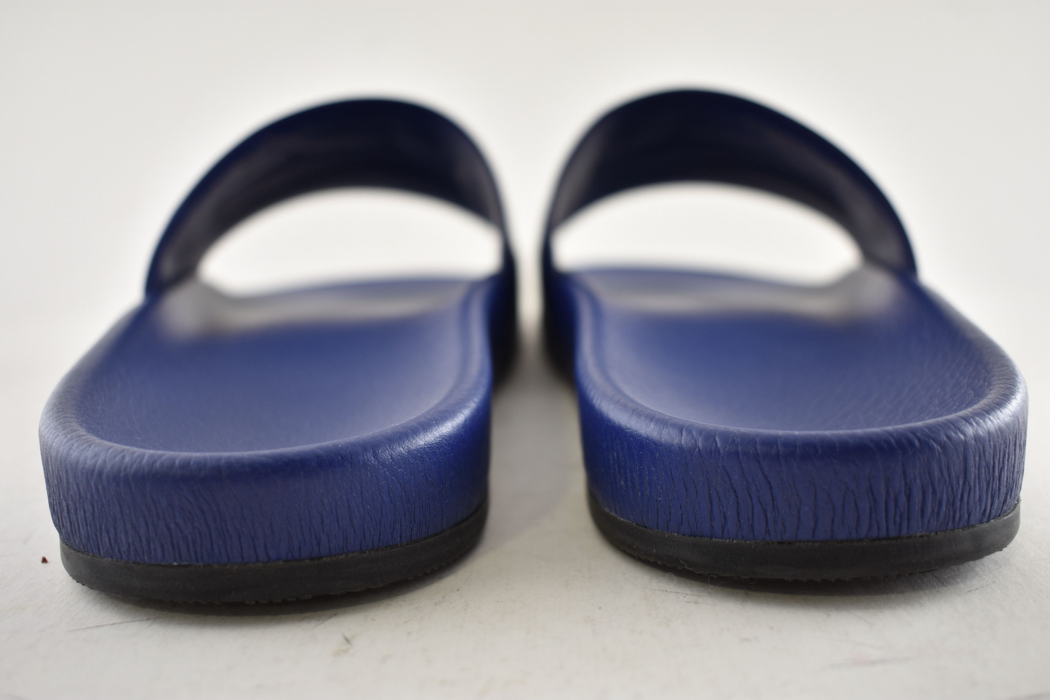 Balenciaga Leather Campaign Logo Slide Pool Sandal Flip Flop Flat 44 11 Size US 11 / EU 44 - 14 Thumbnail