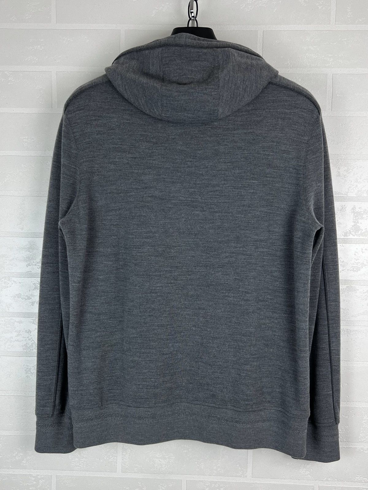 Loro Piana LORO PIANA Hoodie Sweater Virgin Wool Gray Men’s Size US L / EU 52-54 / 3 - 13 Thumbnail