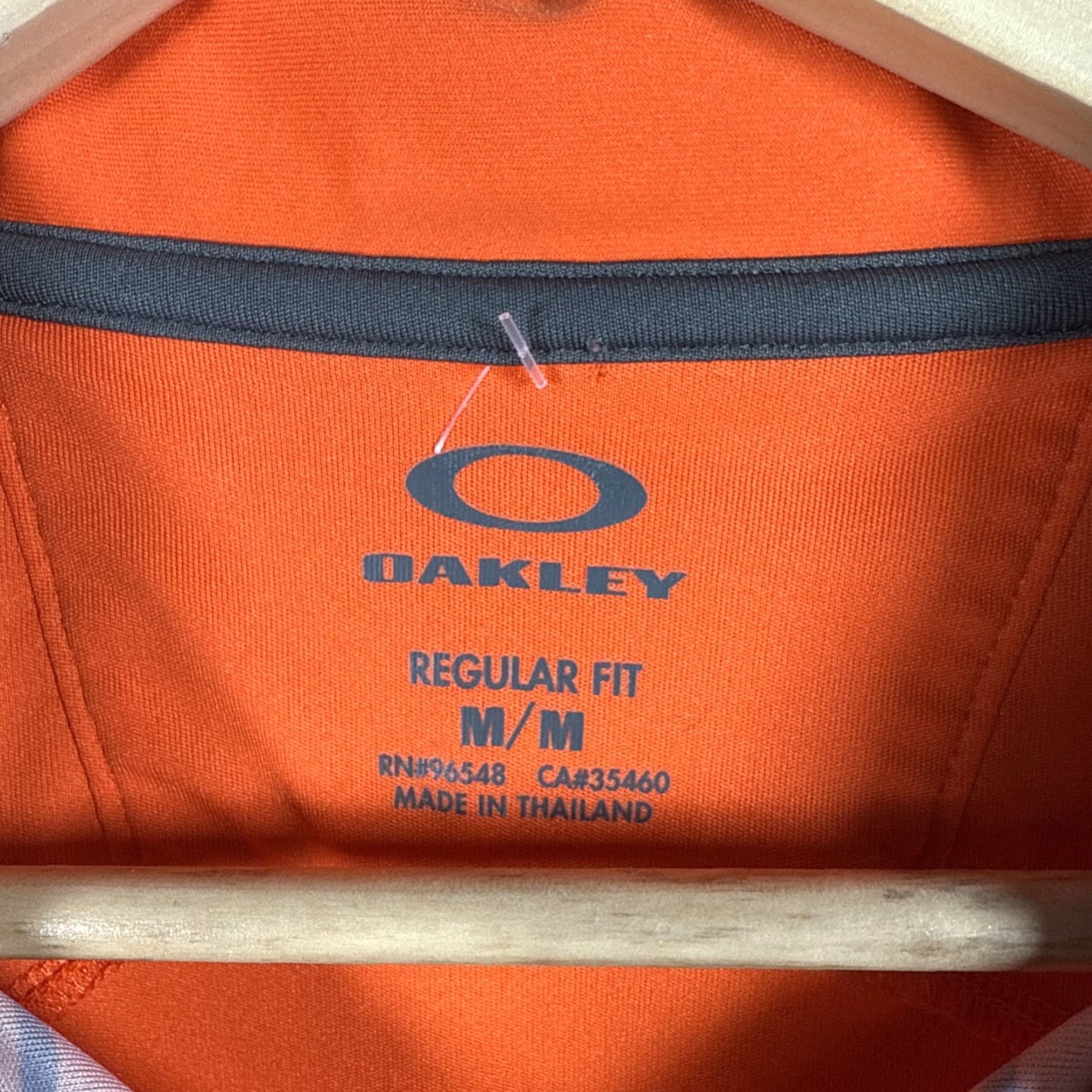 Oakley Oakley Polo Shirt Mens Size M Regular Orange Polo Shirt Size US M / EU 48-50 / 2 - 3 Thumbnail