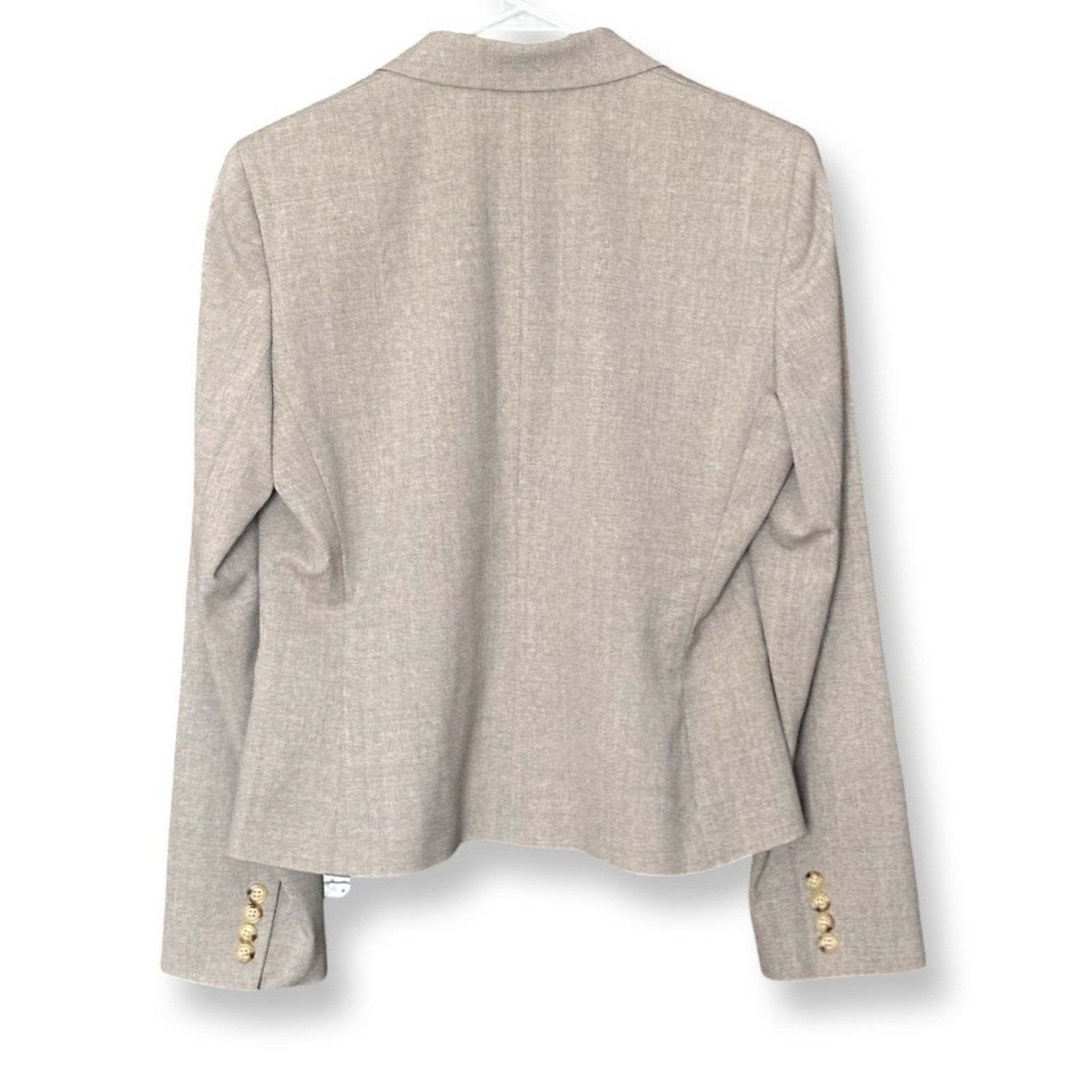 Lauren Ralph Lauren Lauren Ralph Lauren Heather Gray Wool Blazer Jacket Size L / US 10 / IT 46 - 2 Thumbnail
