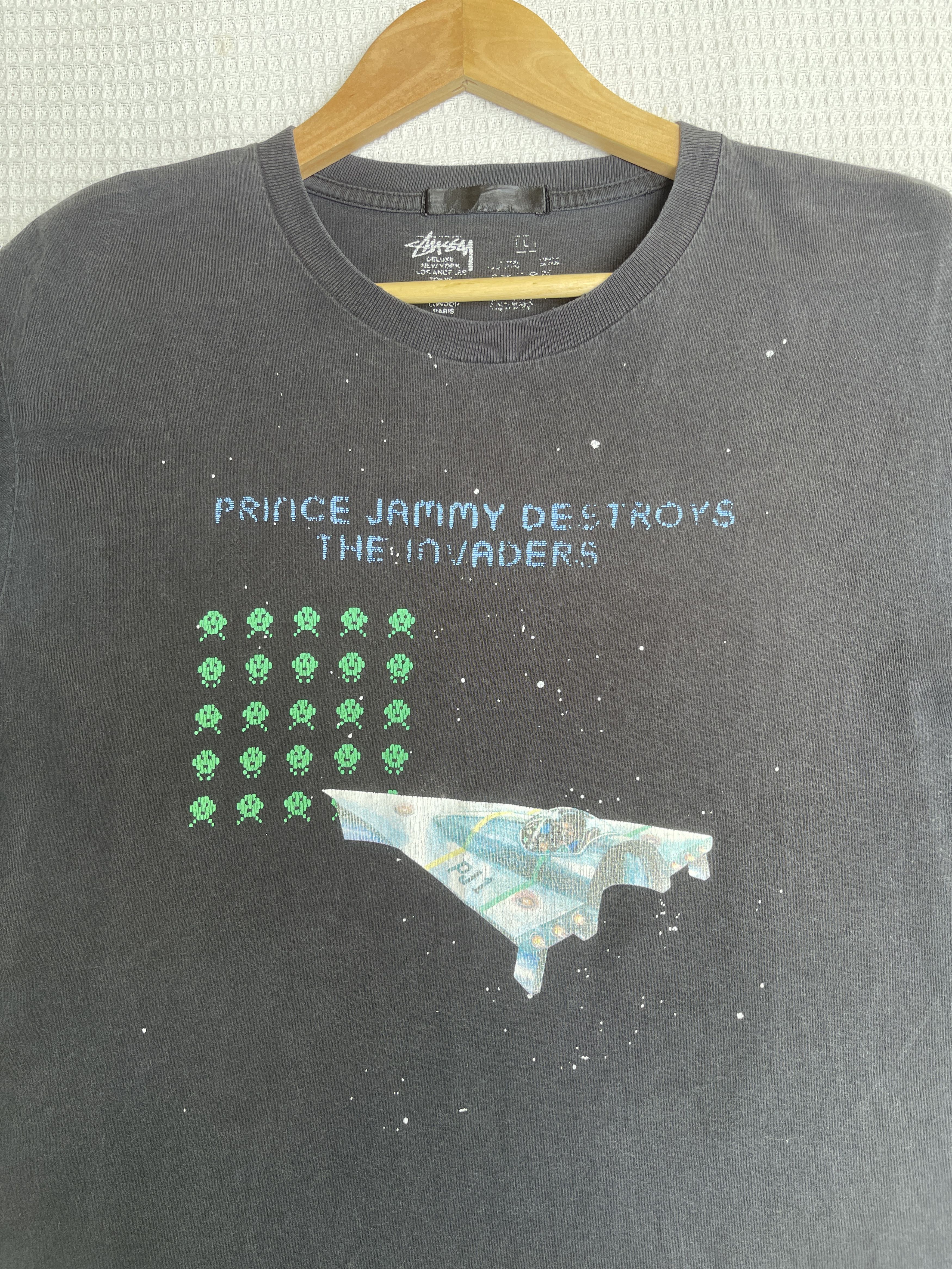 Rap Tees Last Drop🔥Rare🔥Vtg STUSSY x Prince Jammy Sun Faded T-Shirt Size US L / EU 52-54 / 3 - 10 Thumbnail