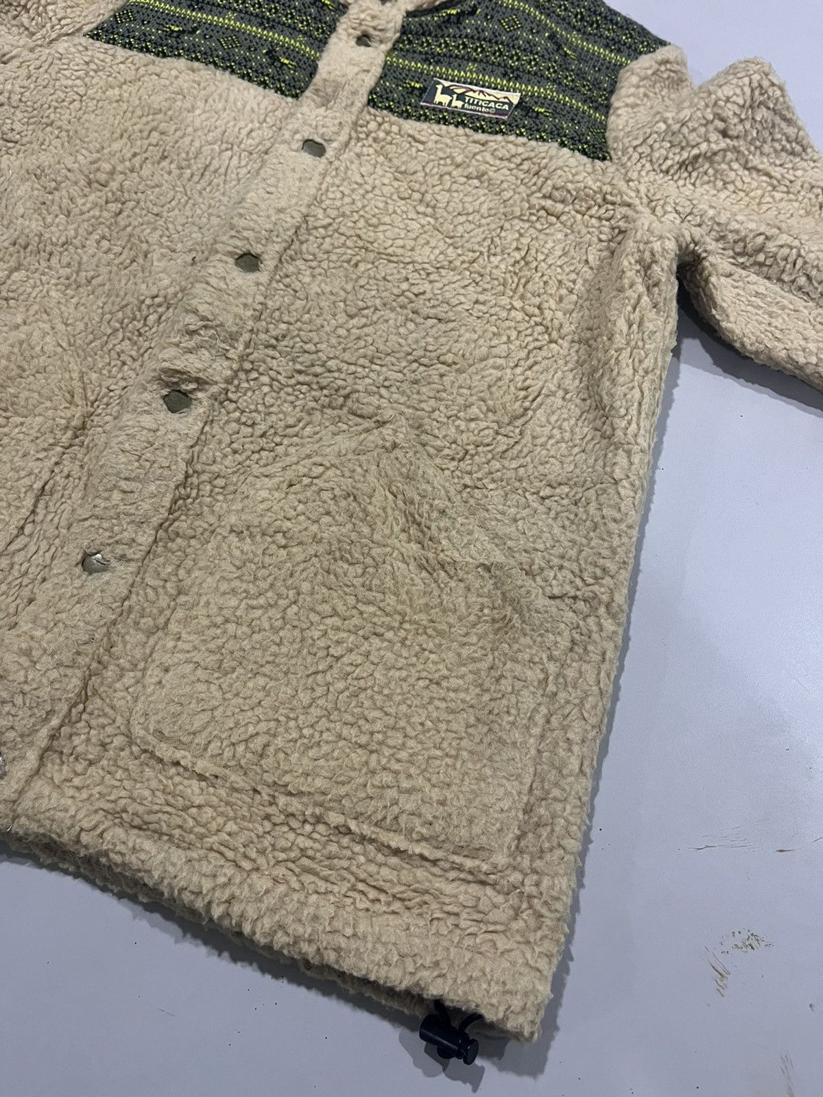 Vintage Titicaca Navajo Native Art Fleece Jacket Hoodie Light Jackets