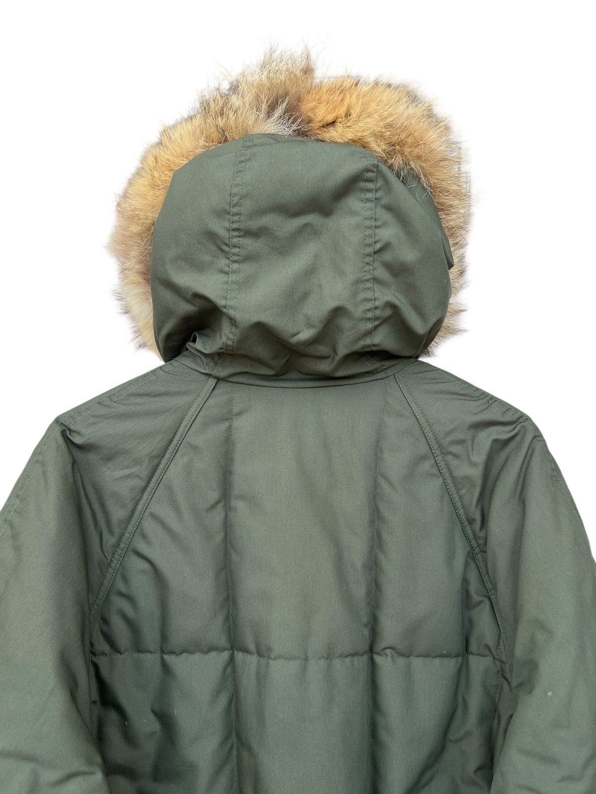 JCPenney Vintage JCPenny Puffer Fur Green Hooded Jacket Size US L / EU 52-54 / 3 - 7 Thumbnail