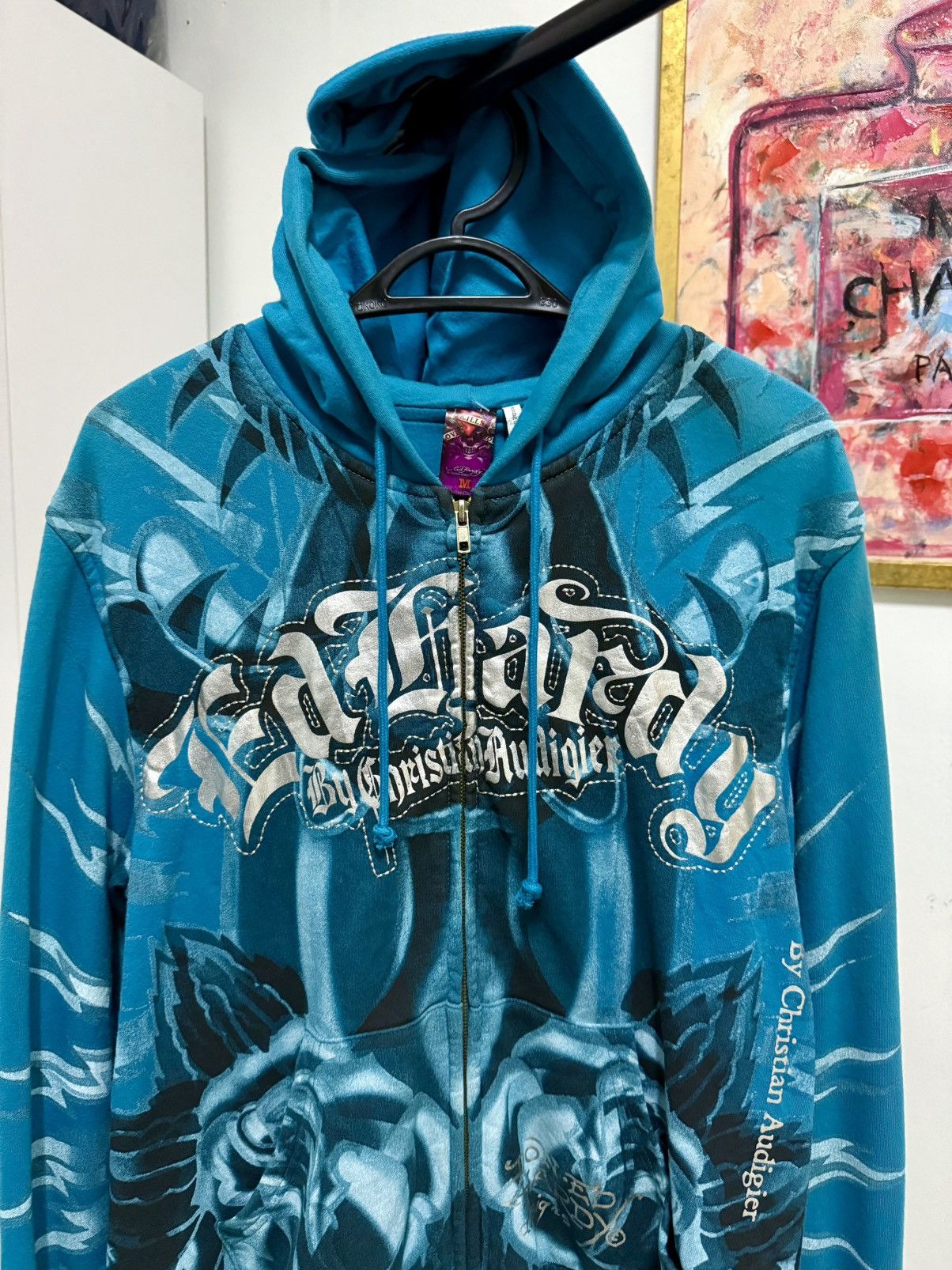 Ed Hardy 🔥SALE🔥2000s Vintage ed Hardy zipper hoodie Fullprint Size US M / EU 48-50 / 2 - 3 Thumbnail