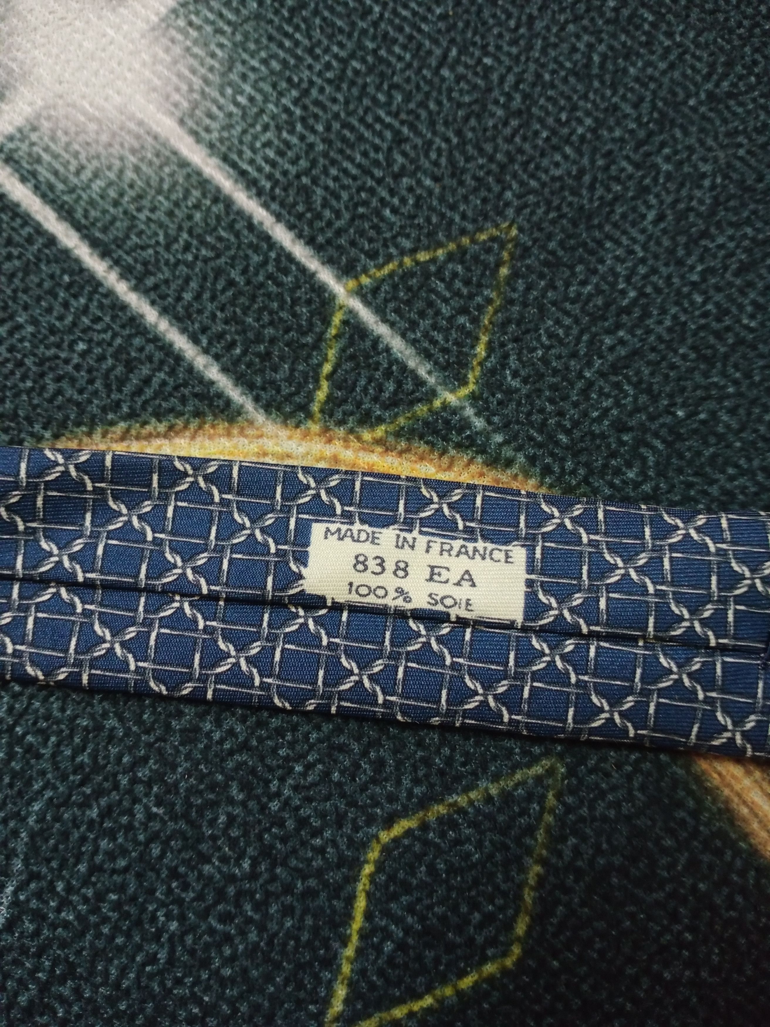Hermes Hermes Silk Neck Tie Size 38 - 4 Thumbnail