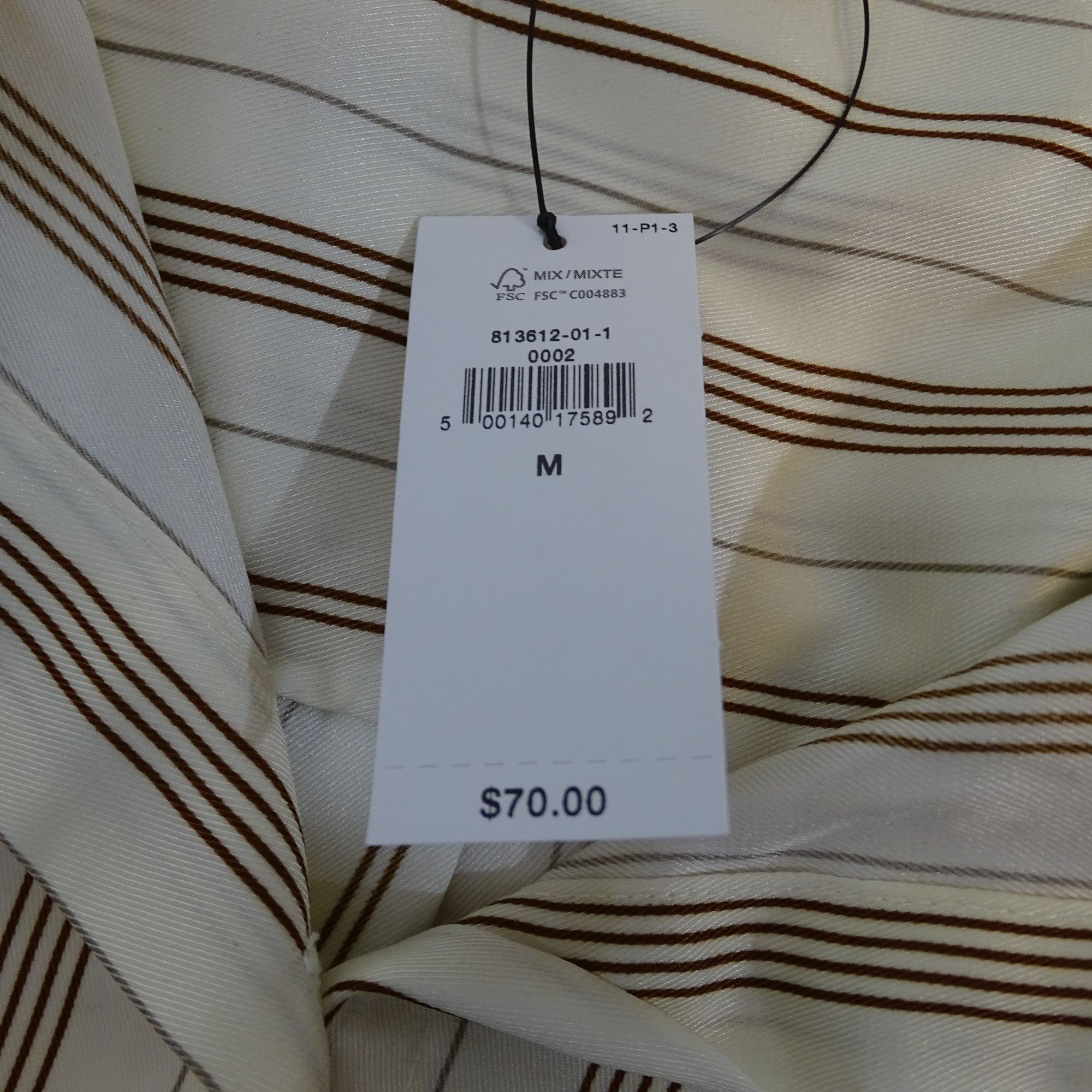 Banana Republic Banana Republic Classic Perfect Silky Shirt Stripe Size M Size M / US 6-8 / IT 42-44 - 8 Thumbnail