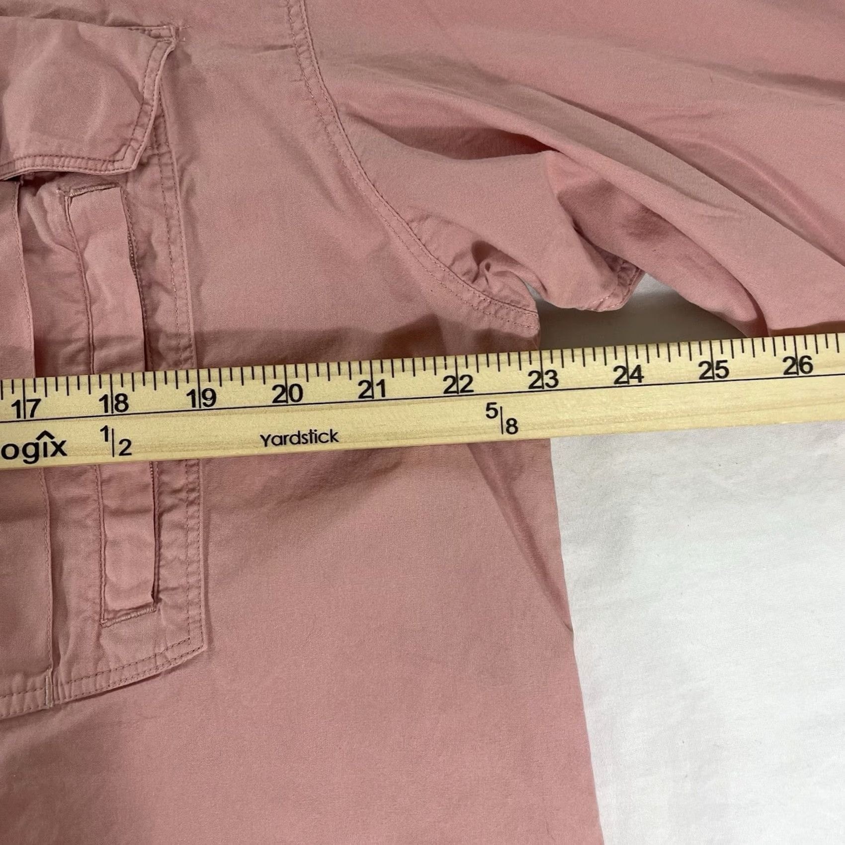 Pinko Simms Button-Up Shirt L Pink Long Sleeve Cotton Solid Anglers Fly Fishing Vintage: No Size US L / EU 52-54 / 3 - 5 Thumbnail