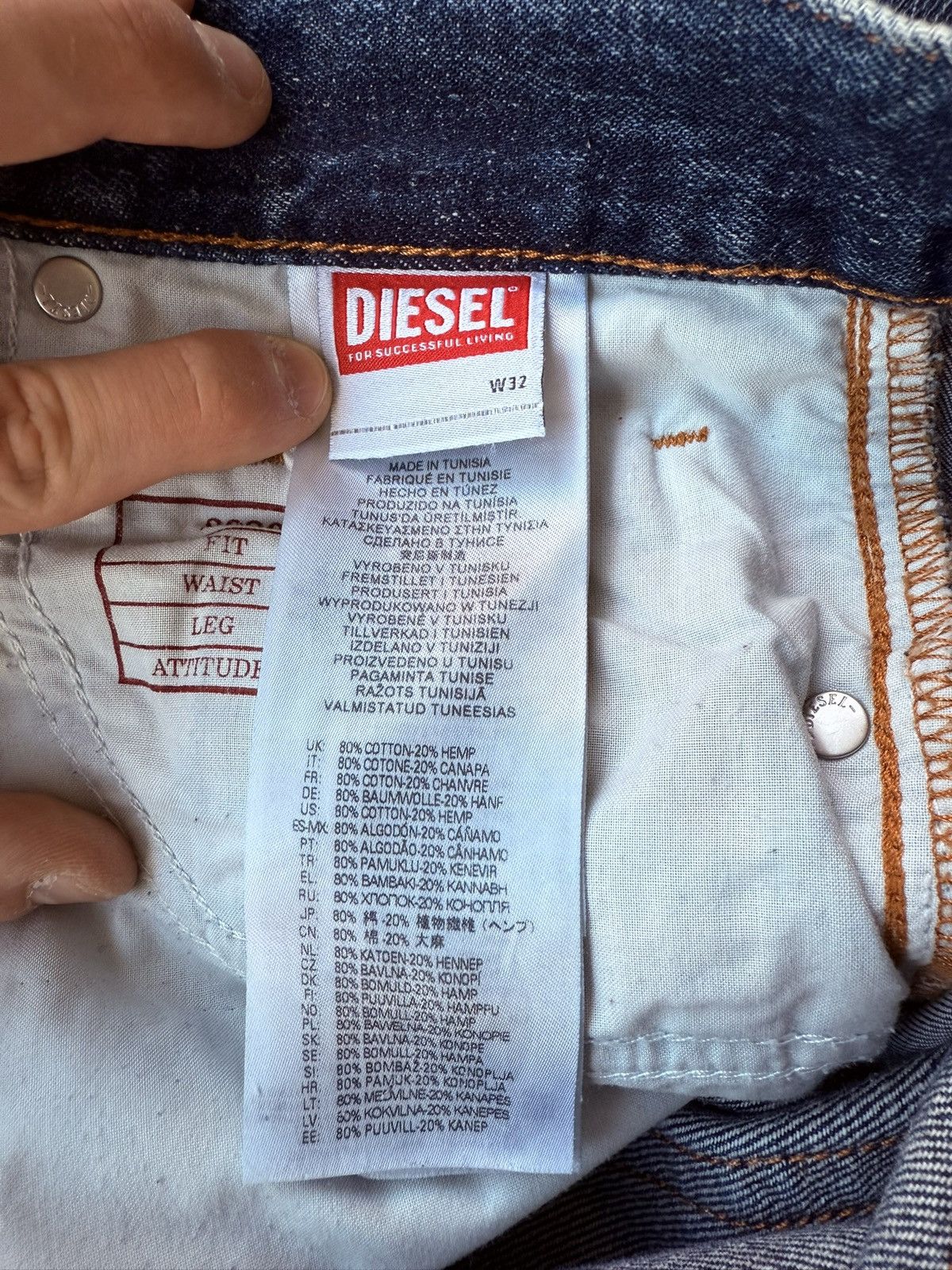 Diesel Diesel Straight Leg Denim W32 Size US 32 / EU 48 - 8 Thumbnail