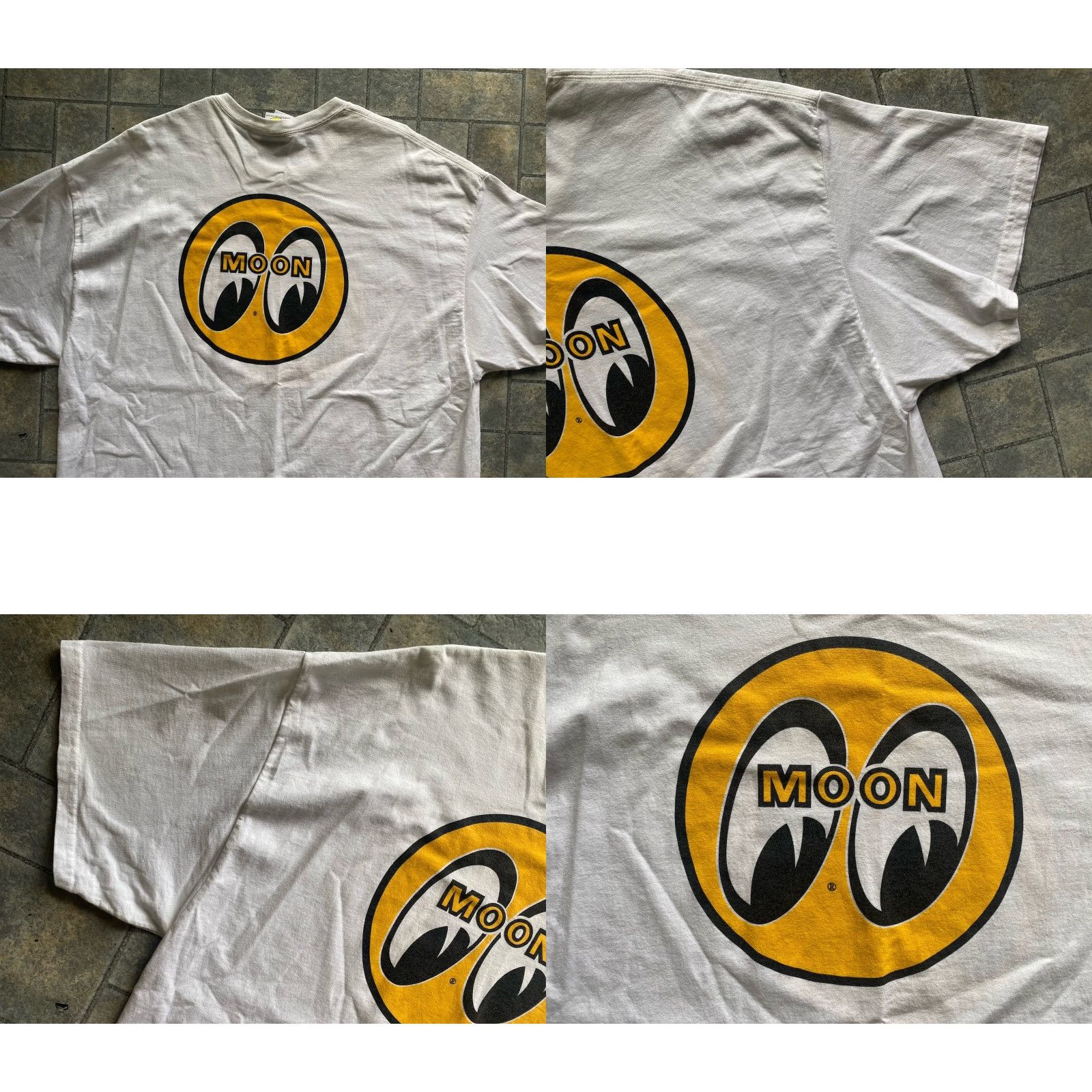 Logo 7 Mooneyes T Shirt Men’s 2XL White Logo Short Sleeve Size US XXL / EU 58 / 5 - 9 Thumbnail