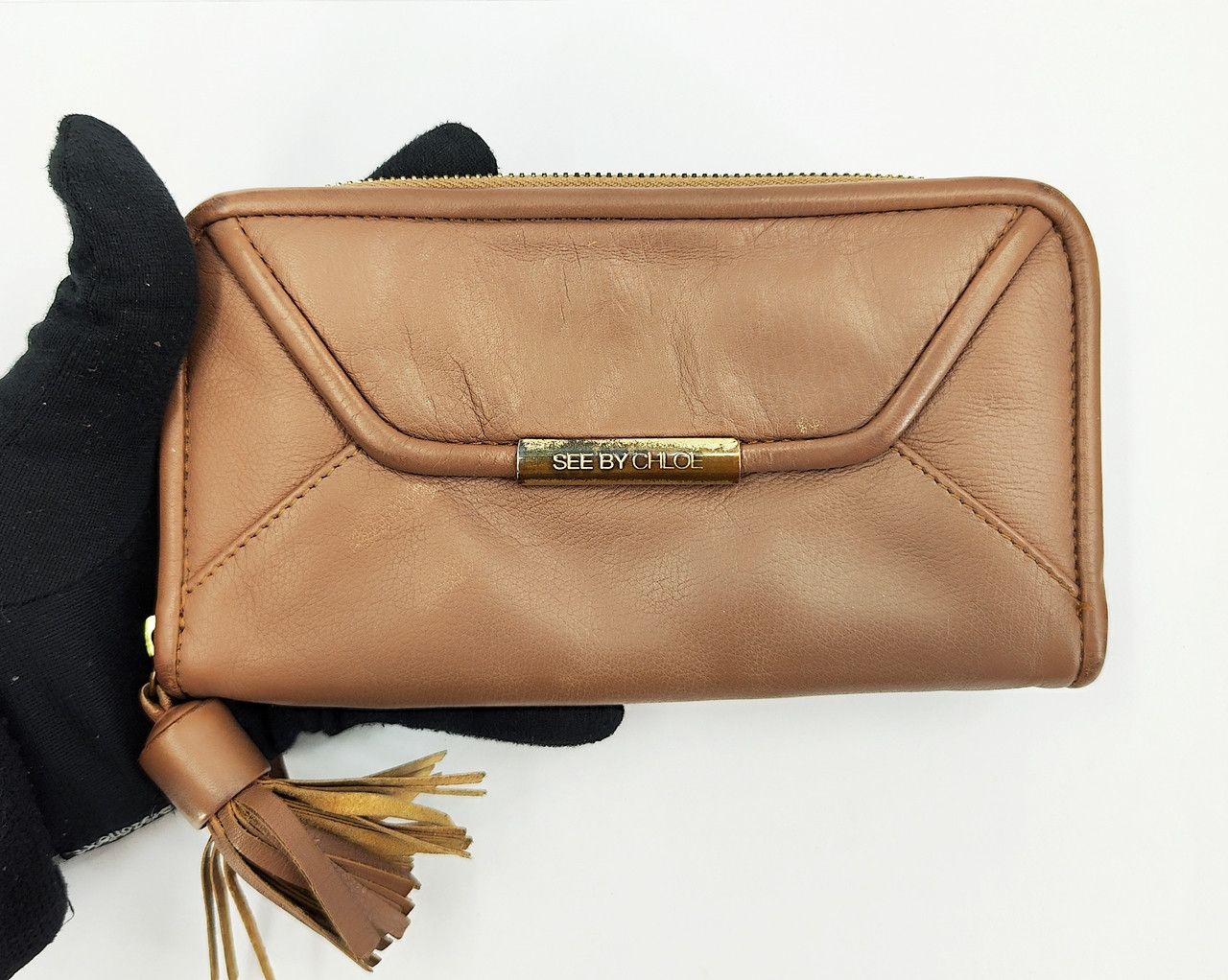 See by Chloe SEE BY CHLOE full leather brown fringe zip wallet Size ONE SIZE - 1 Thumbnail