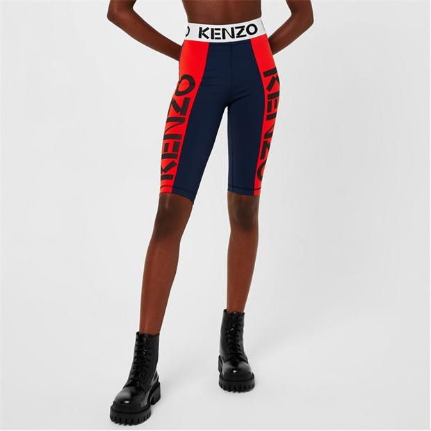 Kenzo o1g2r1mq1024 Logo Cycling Shorts in Multicolor Size 25" / US 0 / IT 36 - 4 Thumbnail