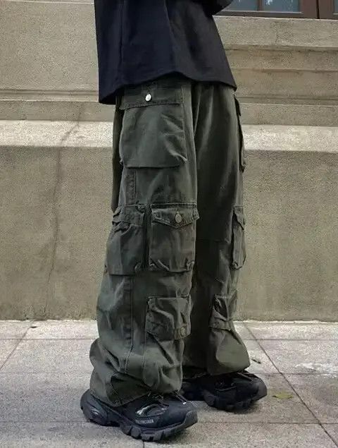 VIBE Utility grunge multi pocket cargo pants Size US 28 / EU 44 - 6 Thumbnail