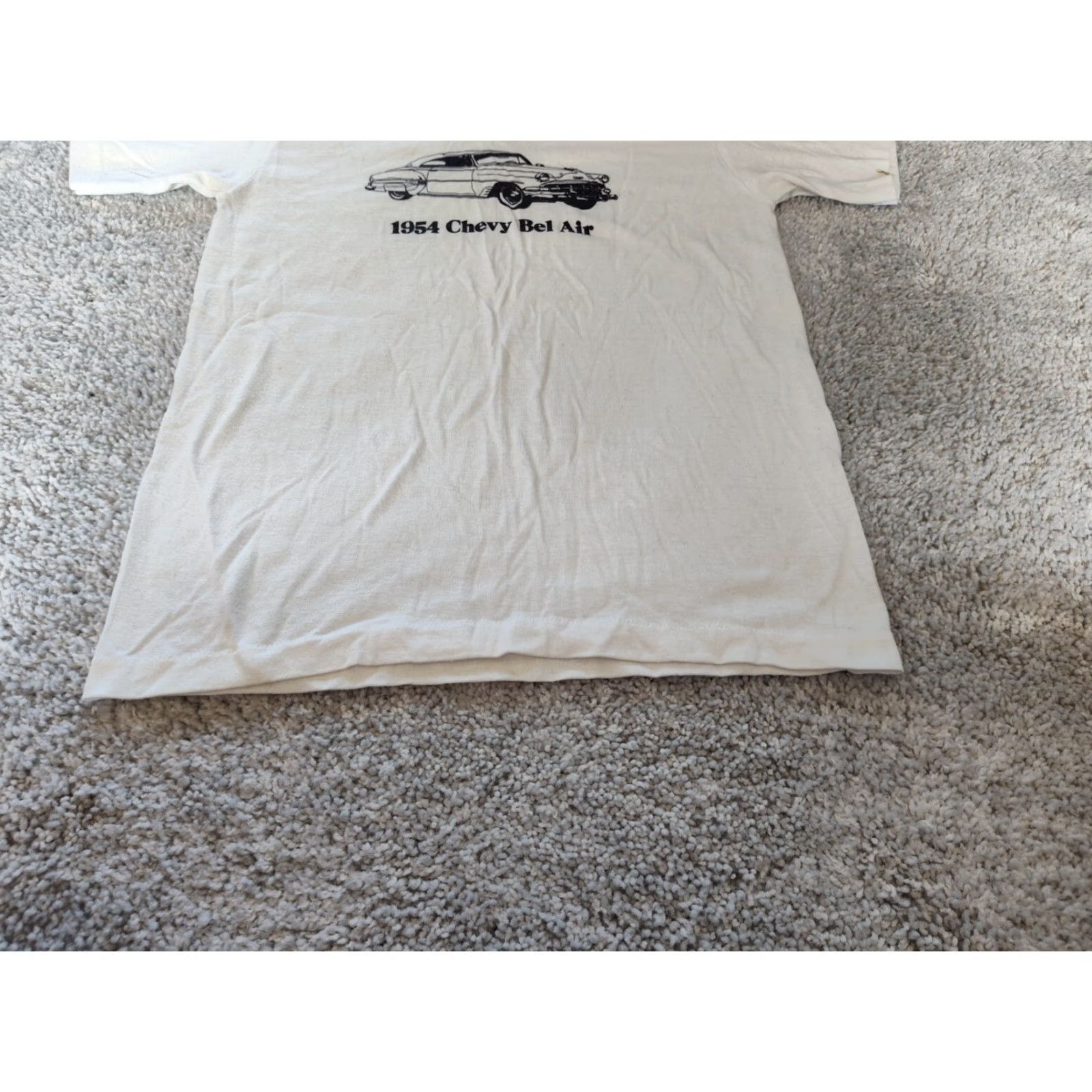 Vintage Vintage Sportswear 1954 Chevy Bel Air Men's Single Stitch Tee Shirt Size Med USA Size US M / EU 48-50 / 2 - 4 Thumbnail