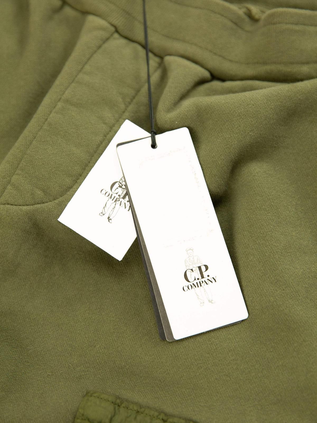 C.P. Company C.P. Company Mens Diagonal Fleece Mixed Lens Khaki Sweatpant Size US 32 / EU 48 - 5 Thumbnail