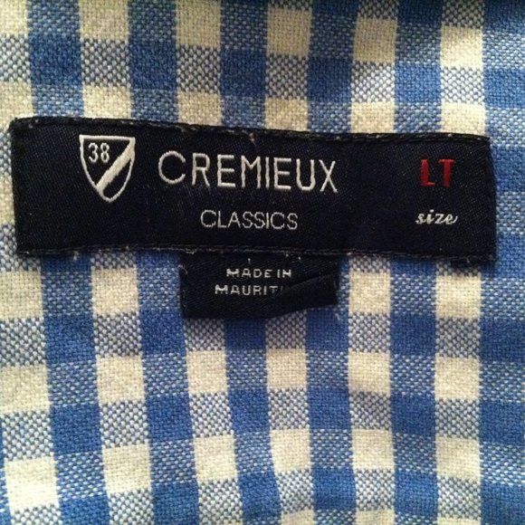 Daniel Cremieux DANIEL CREMIEUX BIG & TALL MEN'S 100%COTTON CASUAL SHIRT LT Size US L / EU 52-54 / 3 - 6 Thumbnail