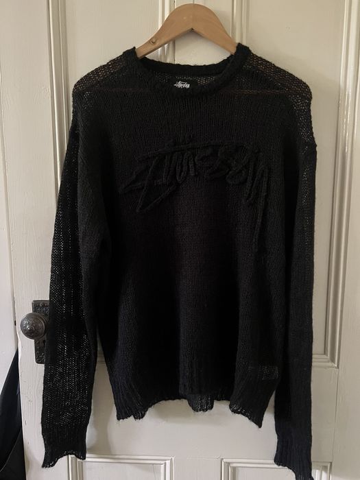 Stussy Stussy loose knit logo sweater | Grailed