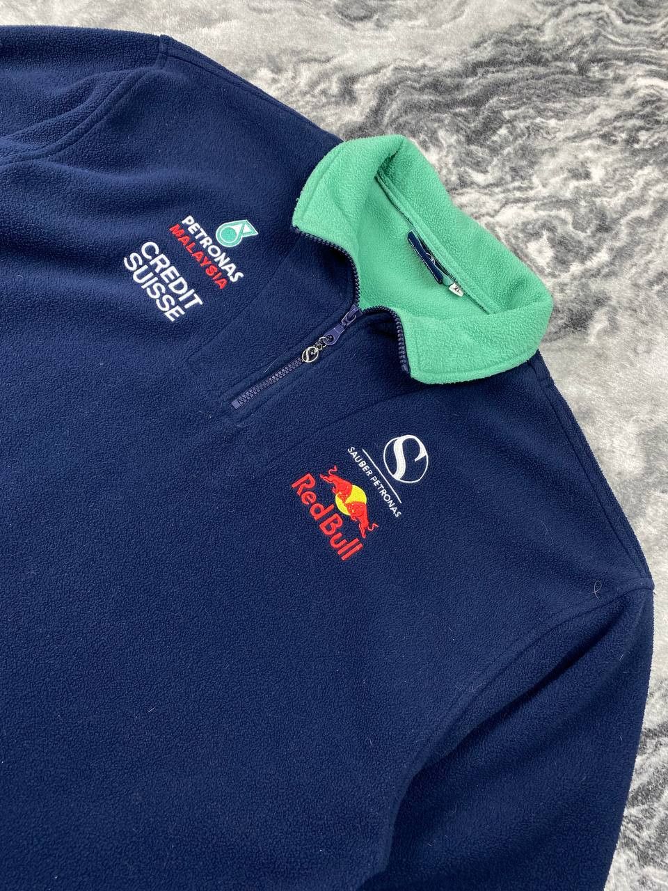 Red Bull Vintage Red Bull Sauber Petronas Formula 1 Fleece Jacket Size US XL / EU 56 / 4 - 8 Thumbnail