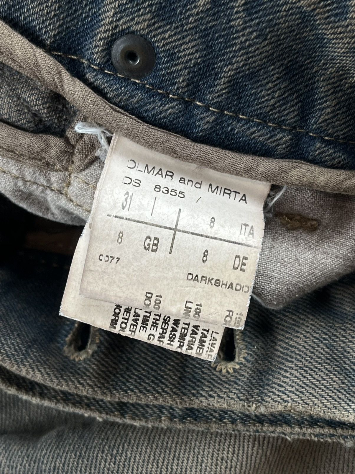 Rick Owens FW06 Rick Owens Dustulator Dark Shadow Dust Wash Denim Jeans Size US 34 / EU 50 - 15 Thumbnail