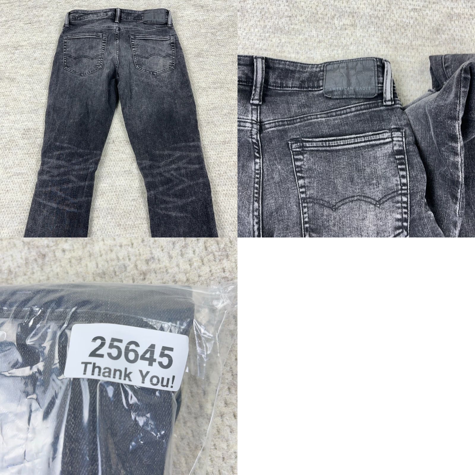 American Eagle Outfitters American Eagle Outfitters Jeans Men 30x32 Slim Fit Distressed Charcoal Wash 5-Pocket Denim Belt Loops 30 in inseam Slim Straight Black Size US 30 / EU 46 - 10 Thumbnail