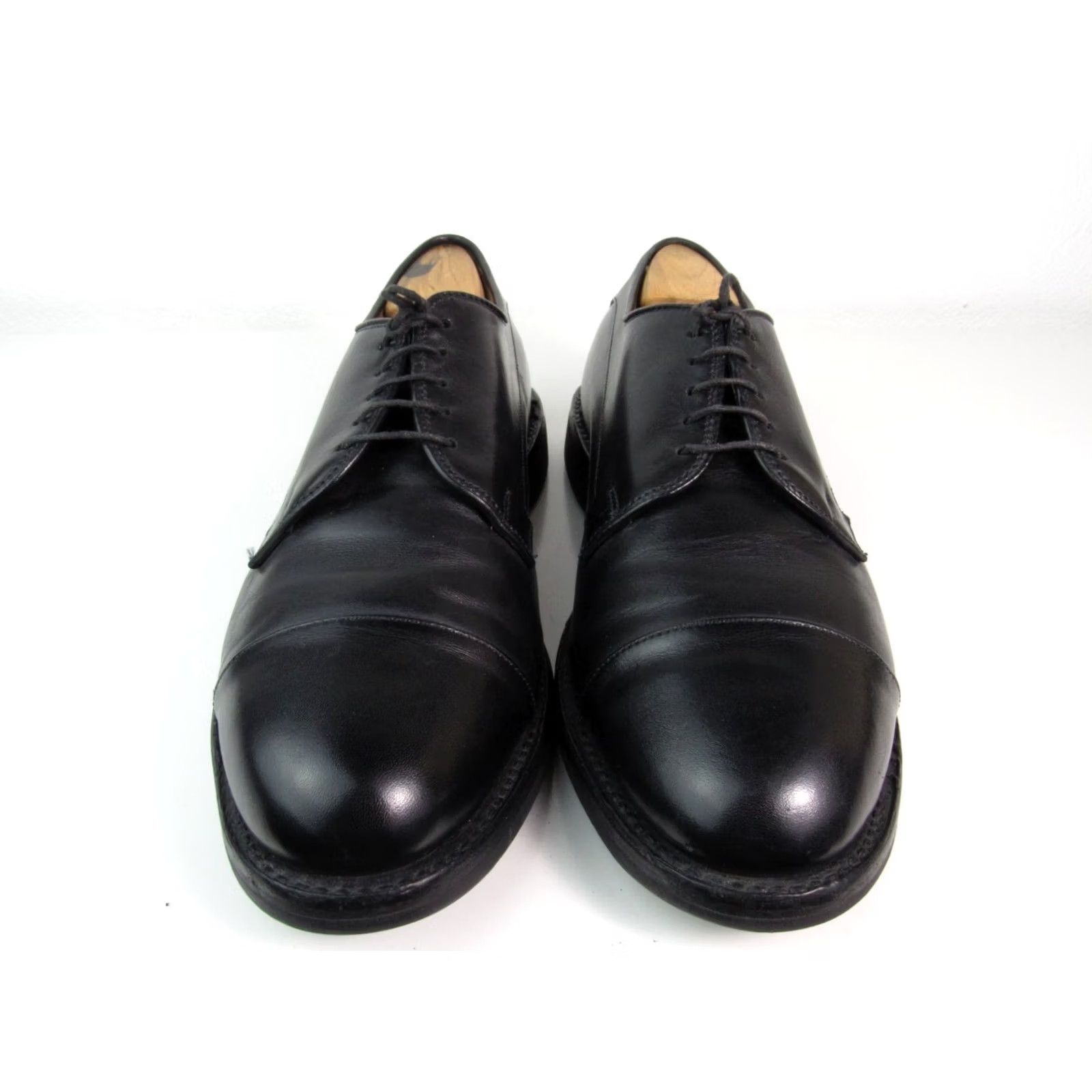 Allen Edmonds Allen Edmonds Bergland Black Leather Cap-Toe Lace-Up Oxford Shoes Mens Size 8.5D USA Size US 9 / EU 42 - 2 Thumbnail