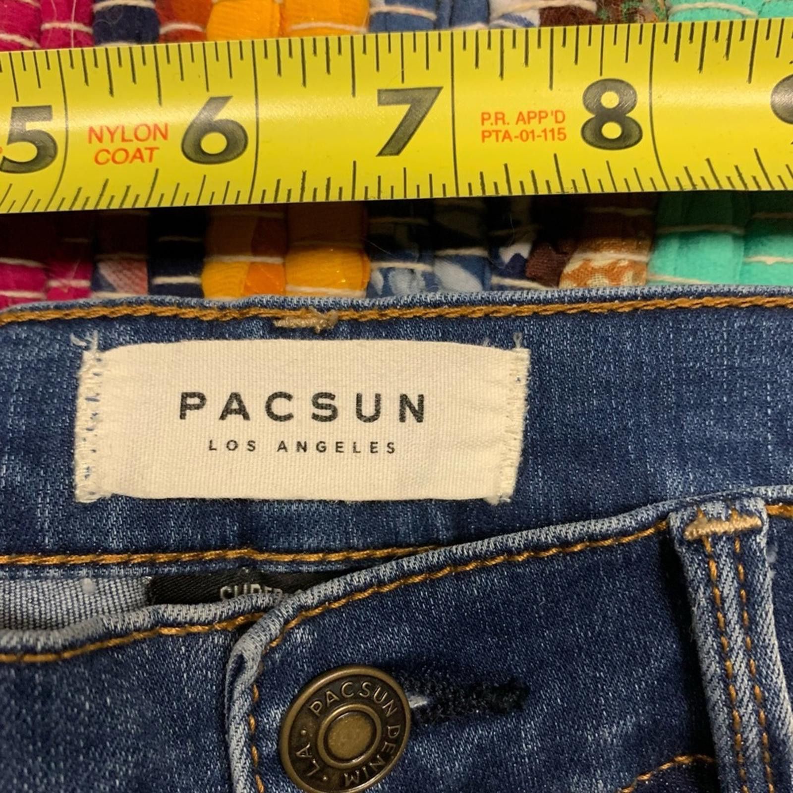 Pacsun PacSun Dark Blue Denim Jeans Size 24" / US 00 / IT 34 - 2 Thumbnail
