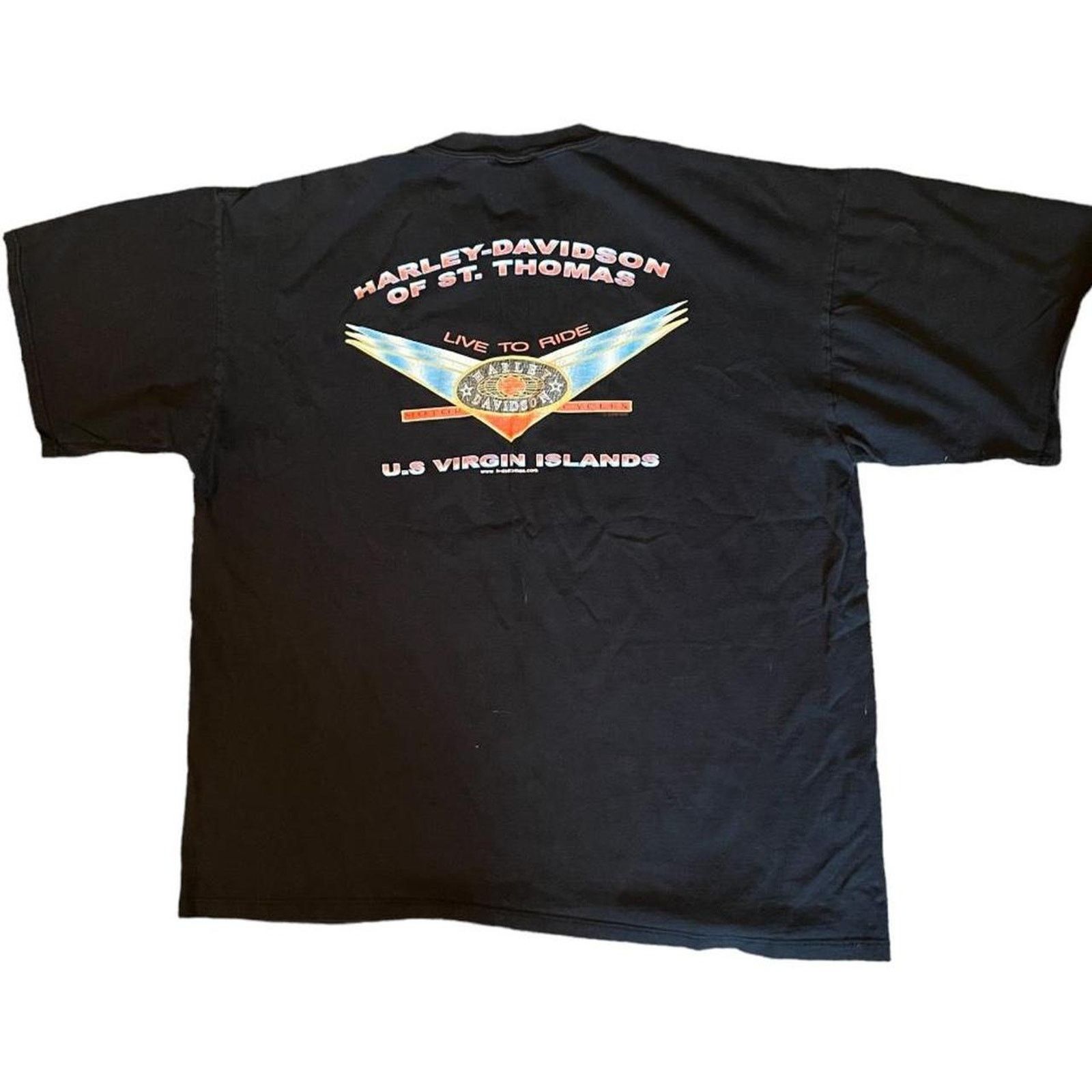 Harley Davidson Vintage Harley Davidson Caribbean T-Shirt Size US XL / EU 56 / 4 - 2 Thumbnail
