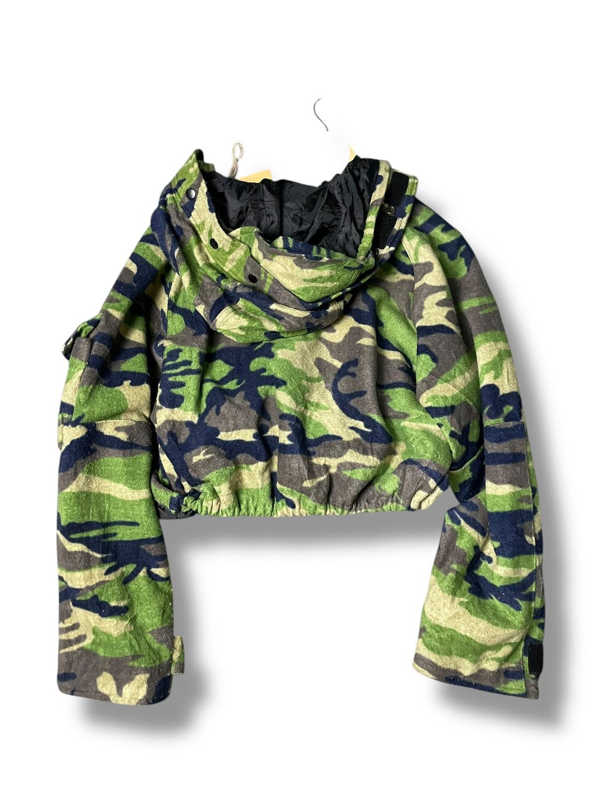 Japanese Brand × Vintage Vintage DEATH Brand Punk Crop Hooded Jacket (88) Size US M / EU 48-50 / 2 - 6 Thumbnail