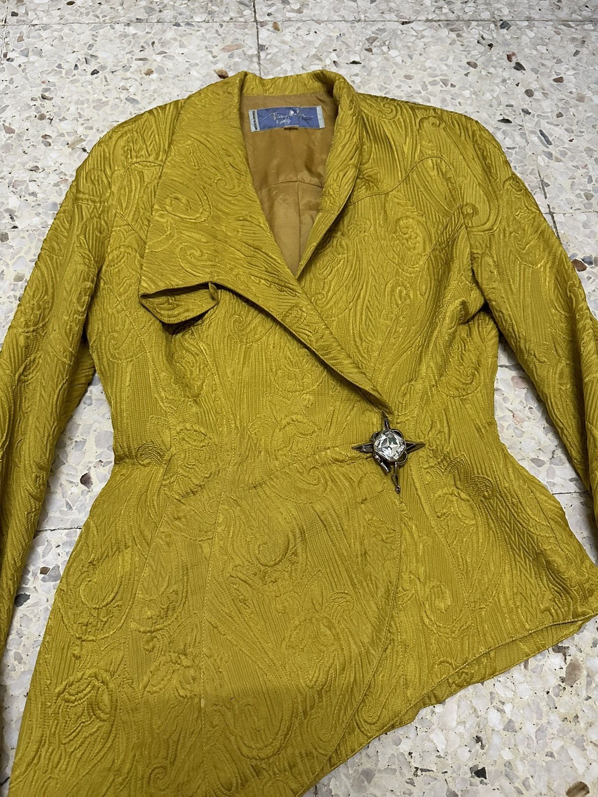 Thierry Mugler Iconic 80s Thierry Mugler Sculpted Jacket Crystal Ribbon 9AT Size M / US 6-8 / IT 42-44 - 7 Thumbnail