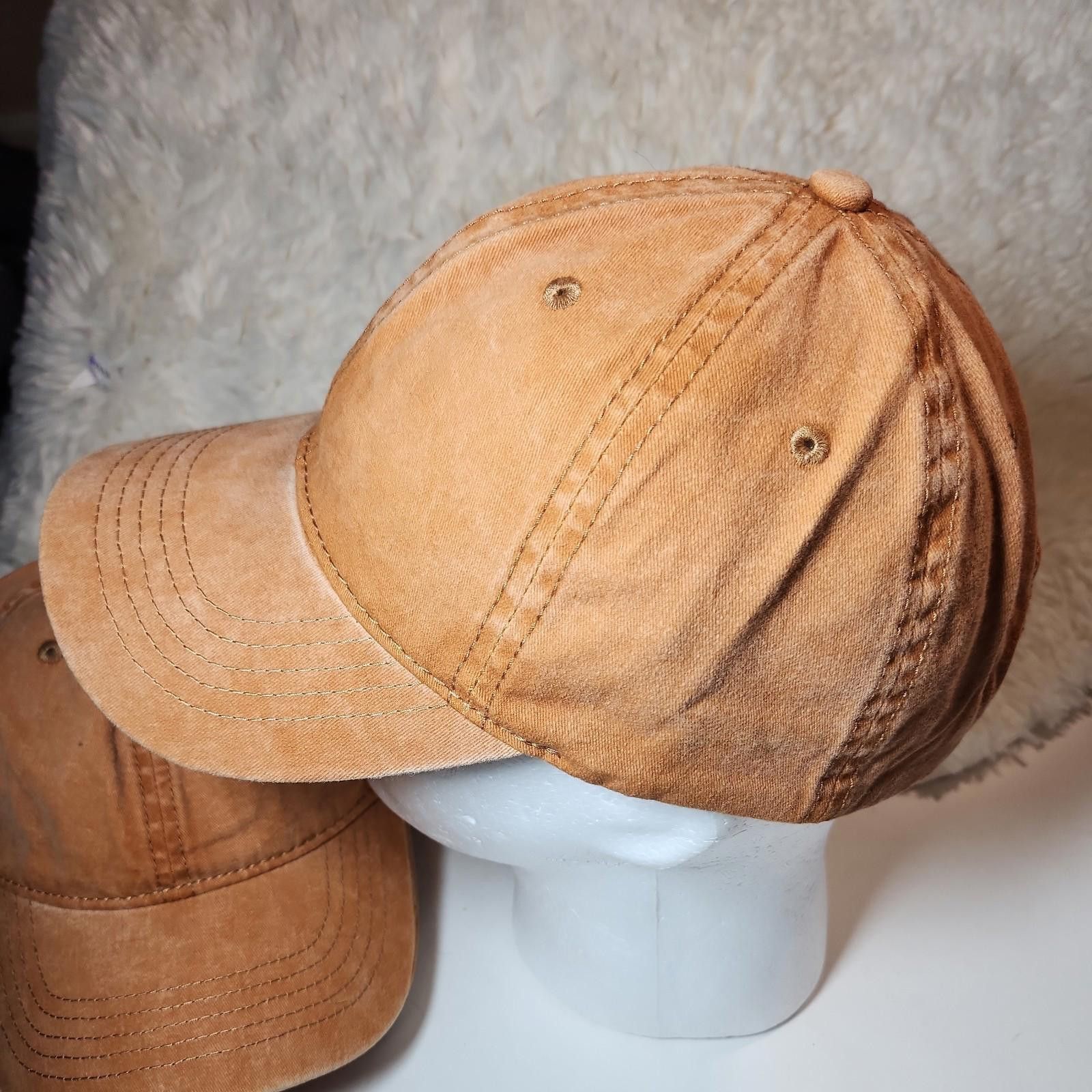 The Unbranded Brand Lot of 6 Slideback Hat Brown BULK Adjust Vent Holes Size ONE SIZE - 3 Thumbnail