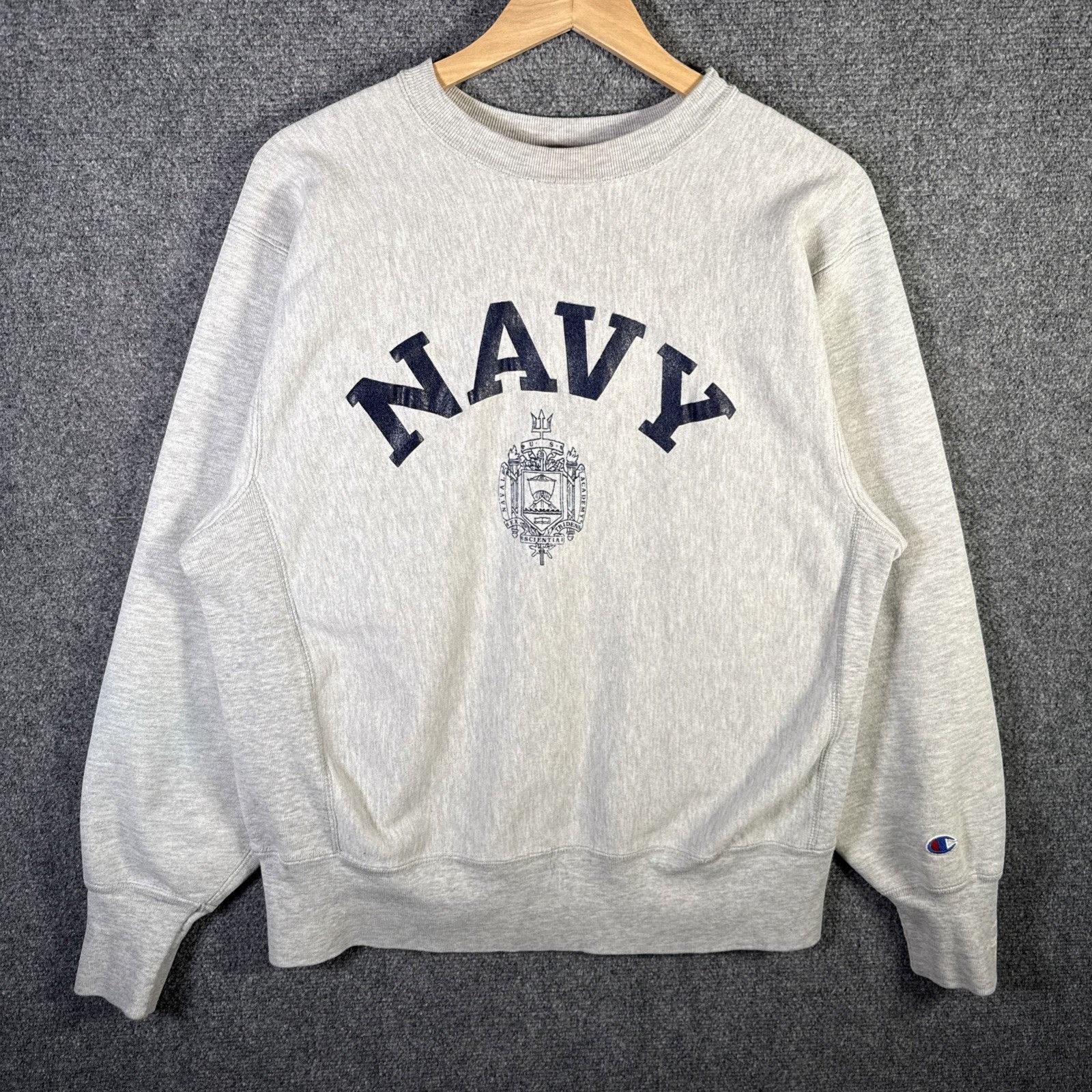 Champion Vintage Navy Sweatshirt Mens Large Gray 80s Champion Reverse Size US L / EU 52-54 / 3 - 1 Thumbnail