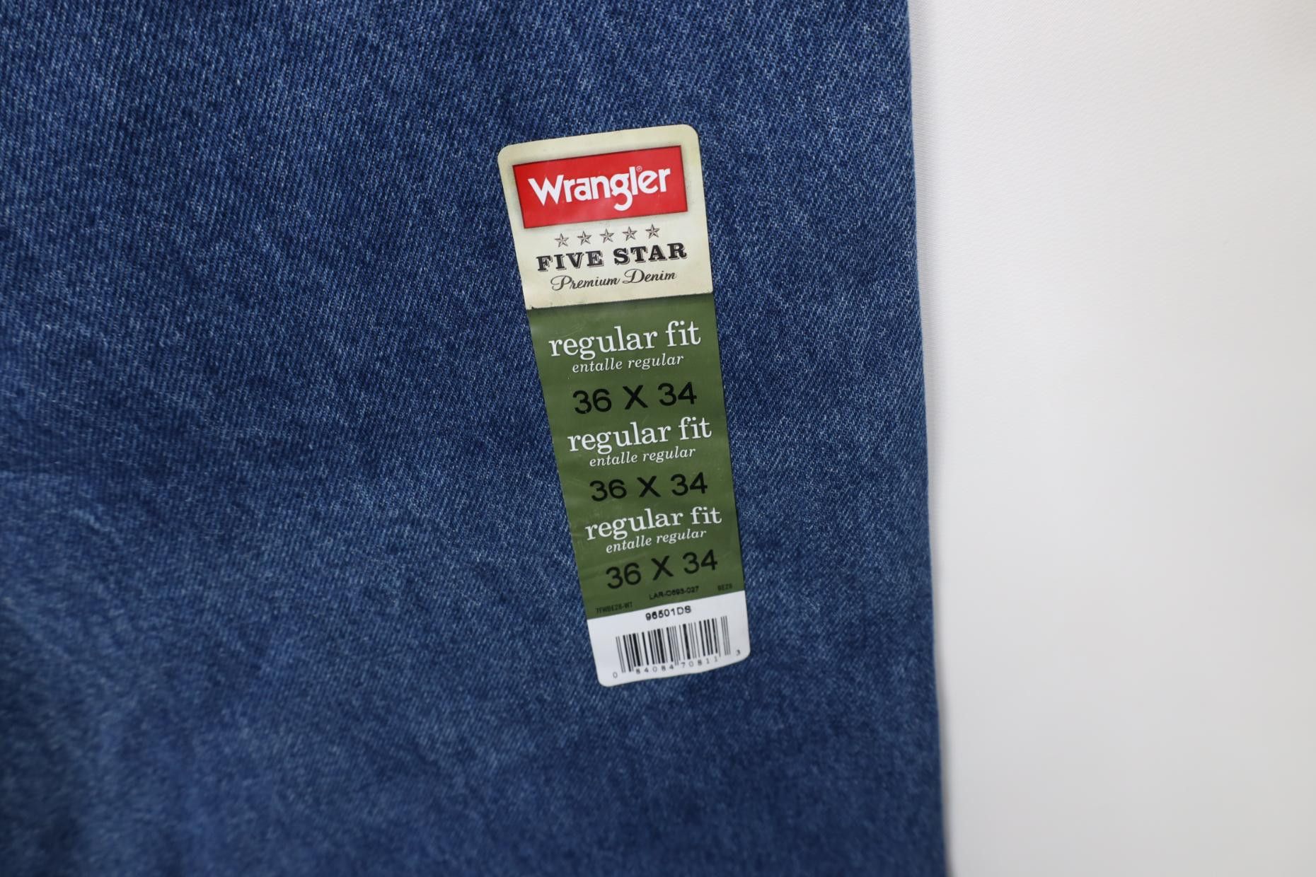Wrangler Deadstock Vintage Y2K Wrangler Straight Leg Denim Jeans Blue Size US 36 / EU 52 - 12 Thumbnail