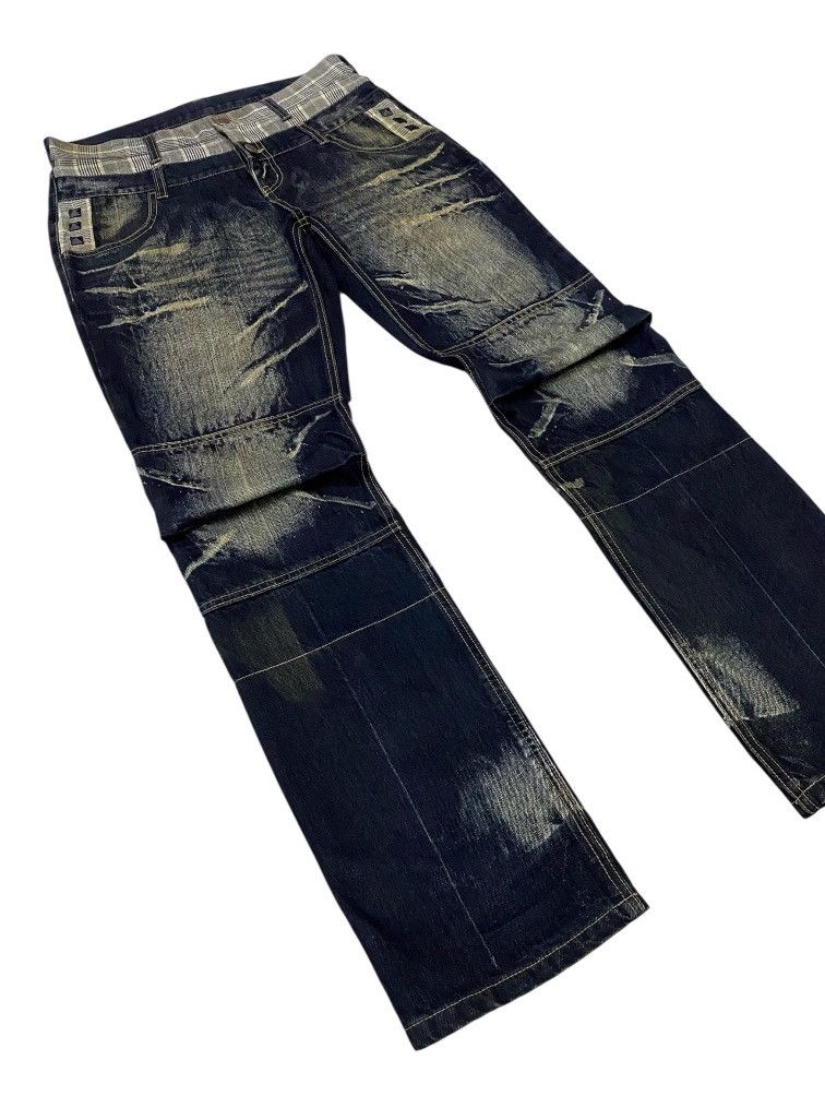 PPFM PPFM Double Waist Mud Wash Denim Pants Size US 32 / EU 48 - 22 Thumbnail