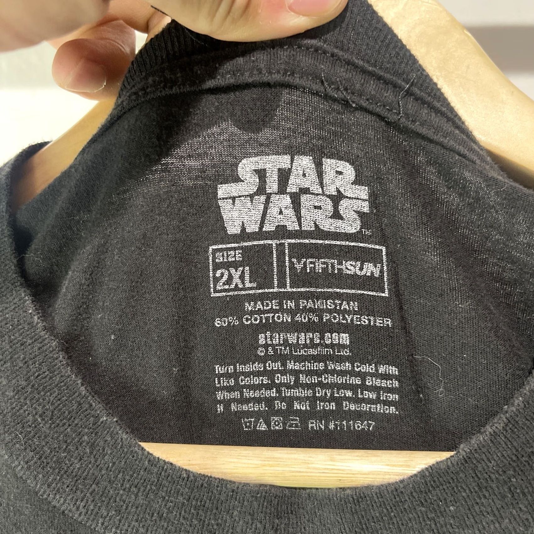 Vintage VINTAGE Star Wars Shirt Mens 2XL XXL Fifthsun The Last Jedi Short Sleeve Black Movie Size US XXL / EU 58 / 5 - 7 Thumbnail